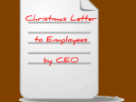Christmas Letter to Employees by CEO