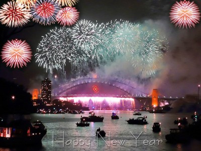New year Fire works