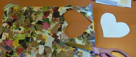 Making a Valentine Collage
