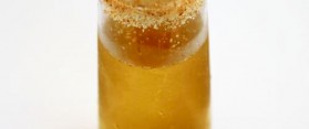 Passionfruit Champagne cocktail