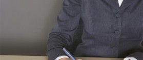 Businesswoman Taking Notes