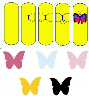 How to do Butterfly Nail Art Designs Butterfly Nail Art
