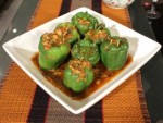 Chicken Jalfrezi Stuffed Capsicums