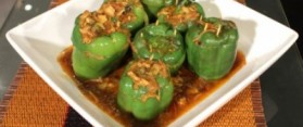 Chicken Jalfrezi Stuffed Capsicums