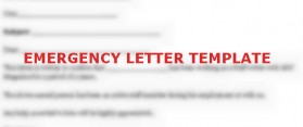 Emergency Leave Letter