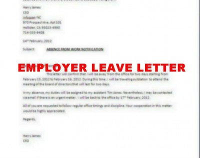 How to Write an Employer Leave Letter