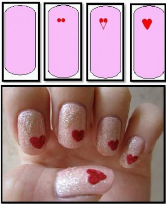 How to Make Hearts in Nail Art Heart Designs