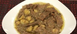Mushrooms & Potatoes with Steak
