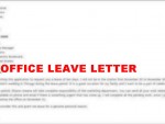 Official Leave Letter