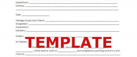 PERSONAL LEAVE LETTER TEMPLATE