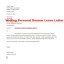 Personal Reason Leave Letter