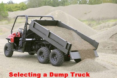How to Select a Dump Truck Selecting a Dump Truck