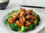 Sesame Chicken with broccoli