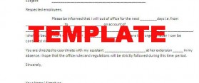Template for Employer Leave Letter