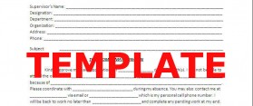 Template for Office Leave Letter