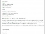 Wedding Leave Letter Template