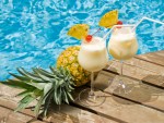 Pina Colada juice in Glasses