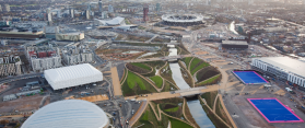 london olympics park ariel view