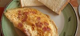 Omelette with Bacon and Cheese