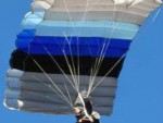 Parachute and falling object