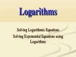Solving Exponential Equations using Logarithms
