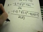 Solving Quadratic Equations