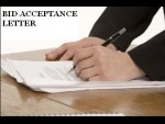bid acceptance letter