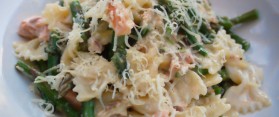 Asparagus and Smoked Salmon Farfalle Recipe