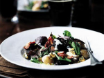 Bacon and Black Pudding Salad with Walnuts and Mozzarella Recipe