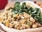 Curried Chicken Salad on Naan Bread Recipe