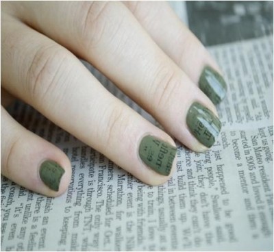 How to Make Newspaper Nails Newspaper Nails