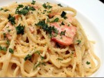 Smoked Salmon and Prawn Pasta Salad