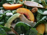 Summer Chicken Salad with Fresh Peaches and Walnuts Recipe