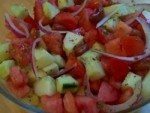 Tofu Cucumber and Tomato Salad Recipe