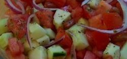 Tofu Cucumber and Tomato Salad Recipe
