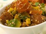 Tuna and Avocado Salad with Sesame Soy Dressing