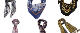 how to drape scarf around neck