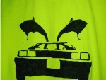 how to tape a stencil on a T-shirt