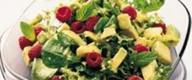 Avocado Salad with Raspberries