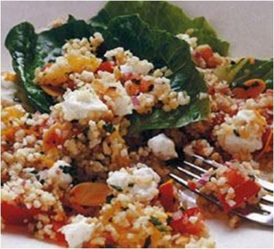 Feta Tabbouleh with Orange Salad Recipe Feta Tabbouleh with Orange Salad