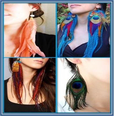 How to Make Feather Earrings Feather Earrings