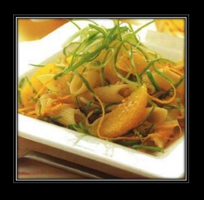Penne Rigati with Sesame and Orange Dressing Recipe