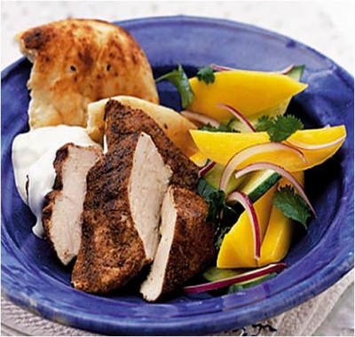 Spiced Chicken and Mango Salad recipe