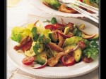Stir Fried Chicken and Avocado Salad with Hot Balsamic Dressing Recipe