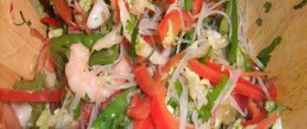 Thai Prawn Rice Noodle Salad Recipe