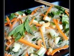 Vietnamese Inspired Cabbage and Rice Noodle Salad