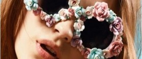 make flower-embellished sunglasses