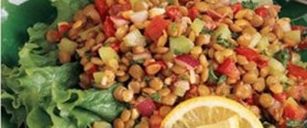 Warm Lentil and Roasted Pepper Salad Recipe