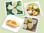 heart shaped eggs