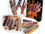 Chocolate Dipped Pretzel Rods